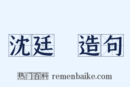 沈廷炤造句是什么意思的图片